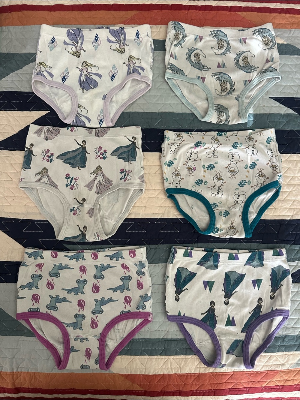 Hanna Andersson Frozen 2 girls underwear - Pack of 6